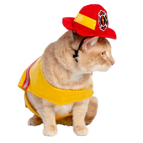 firefighter cat costume